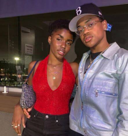 Michael Rainey Jr. with his girlfriend, Eva Apio.